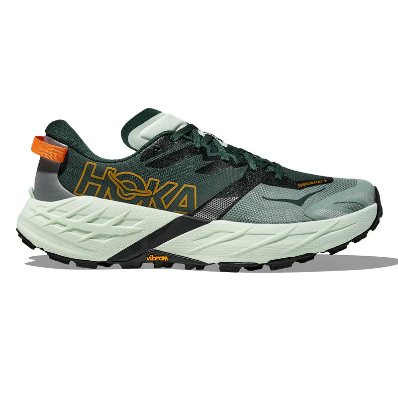 Mens HOKA Speedgoat 7 Bay Leaf Sea Glass side view