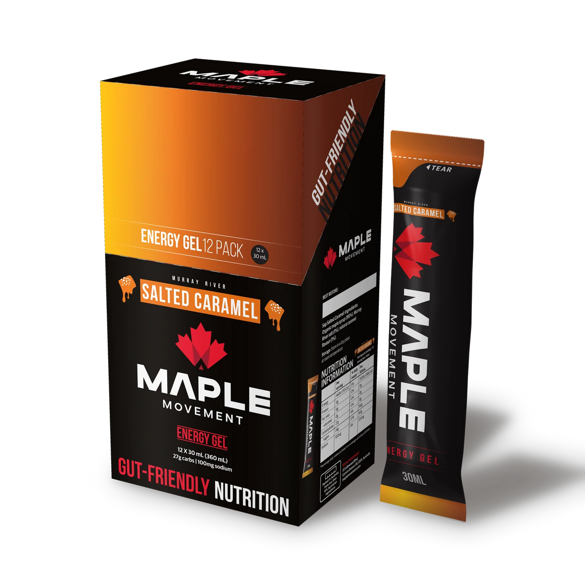 Maple Sap Salted Caramel Energy Gel (Box 12)